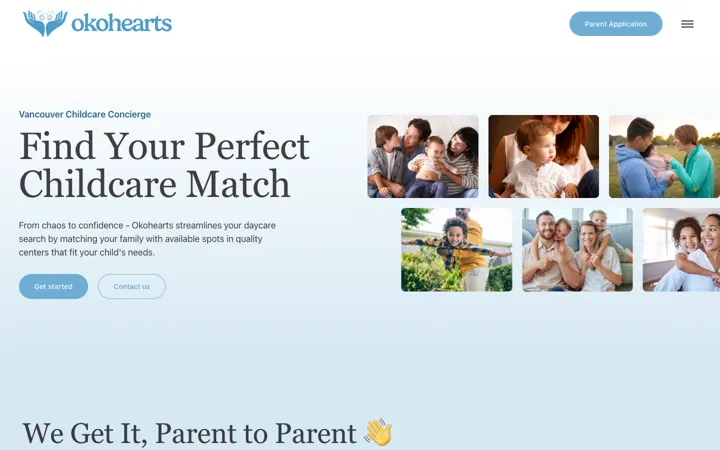 OkoHearts website